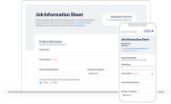 Digitize your  job sheets flow.