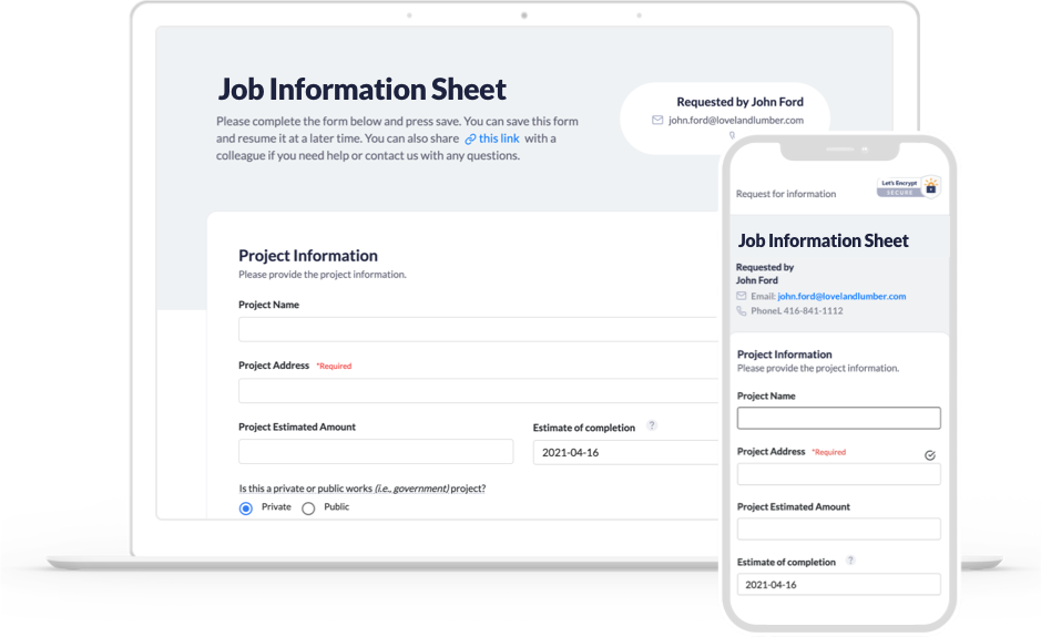 Digitize your job sheets flow.