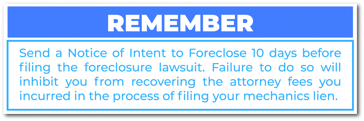 Notice of intent to Foreclose Oregon