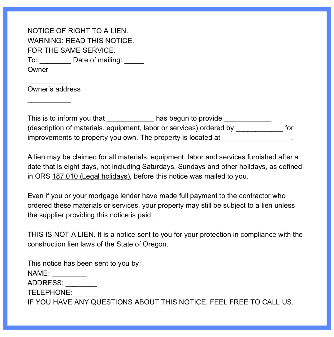 How to File a Mechanics Lien in Oregon - A Handle Guide