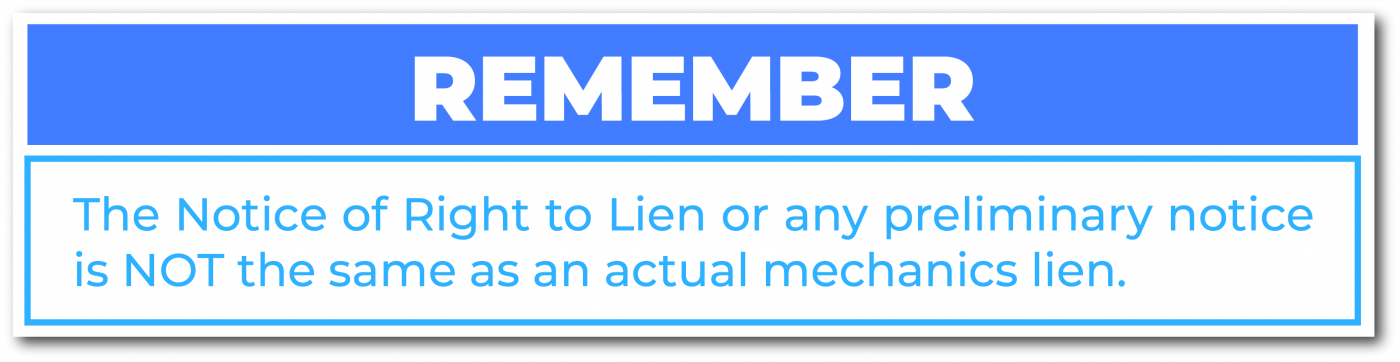 Nevada mechanics lien vs notice to lien