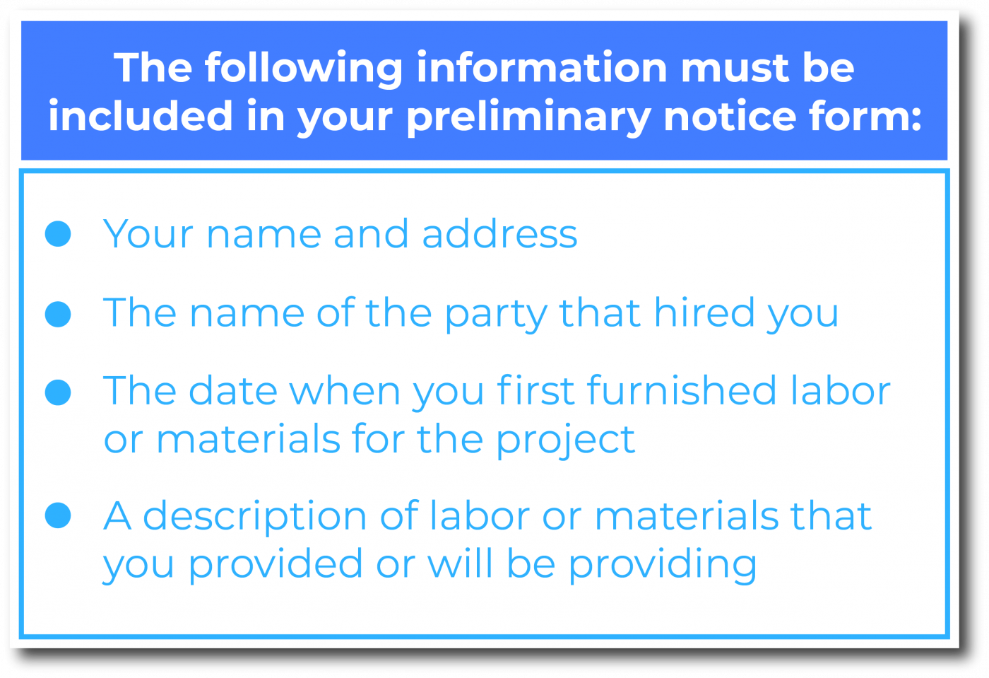 Illinois preliminary notice requirements