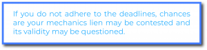 Connecticut mechanics lien deadlines